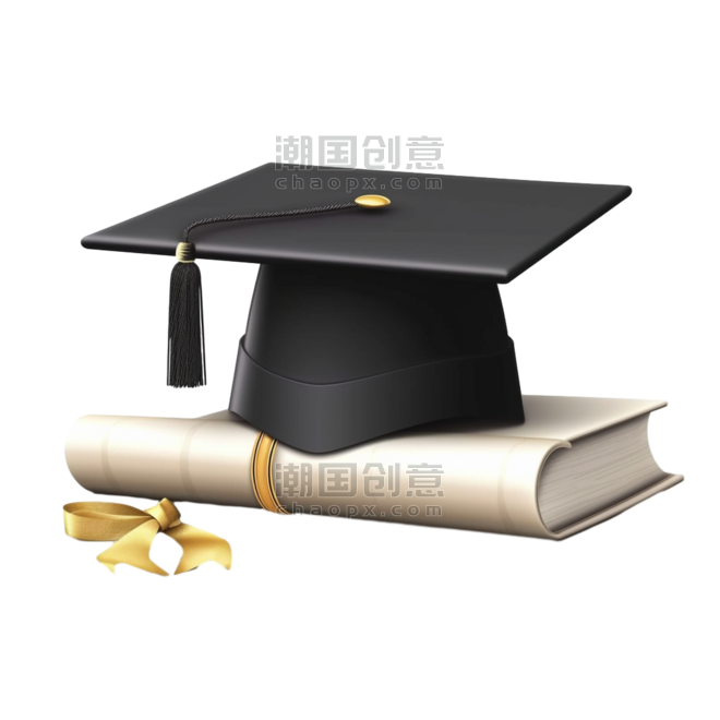 潮国创意大学生学位帽学位证和毕业证书