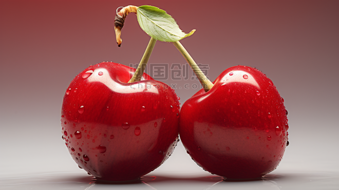 创意车厘子樱桃水果摄影图1生鲜水果