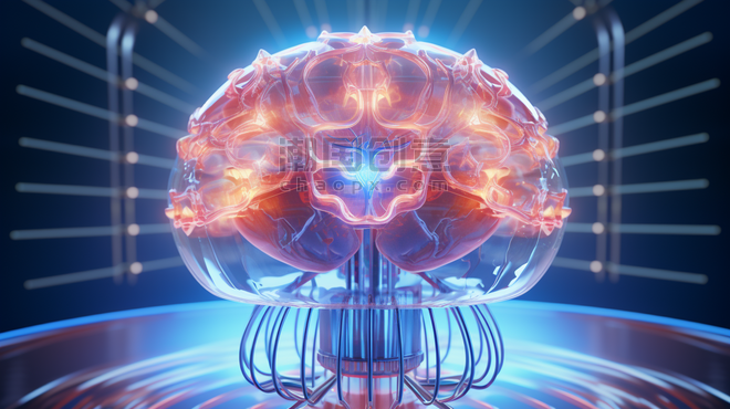 创意高科技智能大脑互联网商务人工智能背景图13