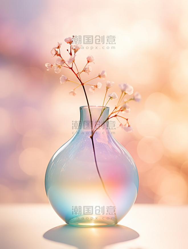 创意浪漫唯美文艺插花玻璃花瓶设计
