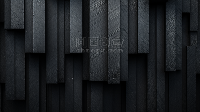 创意黑色灯芯绒条纹工业风墙壁背景