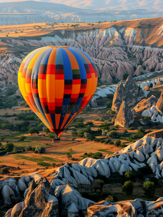 创意土耳其卡帕多西亚热气球旅游旅行出行娱乐设施