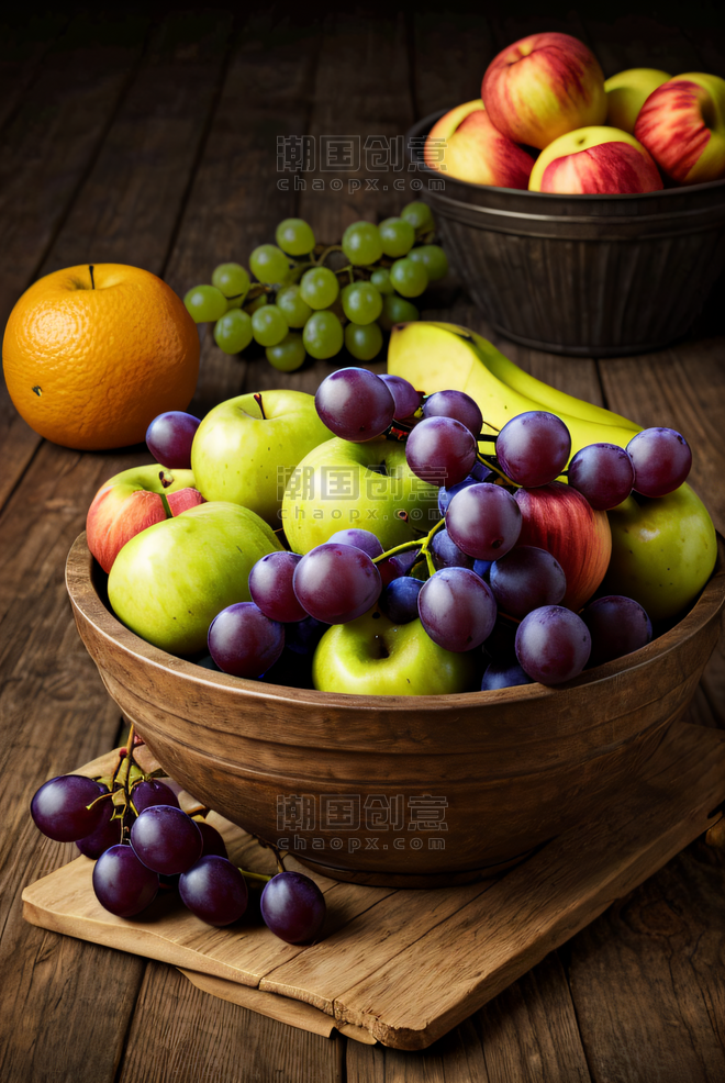 创意新鲜水果摆盘果实美术写生高清摄影图3