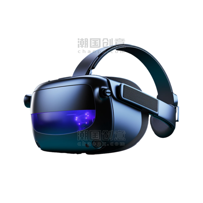 创意矢量VR眼镜科技元素立体免抠图案