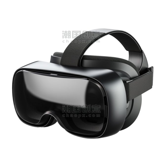 创意合成VR眼镜科技元素立体免抠图案