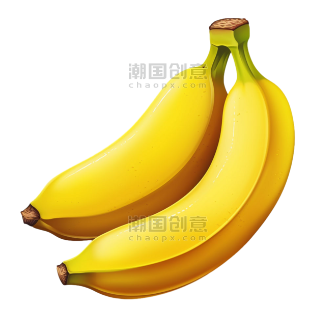 创意简约新鲜香蕉元素果实水果免抠图案
