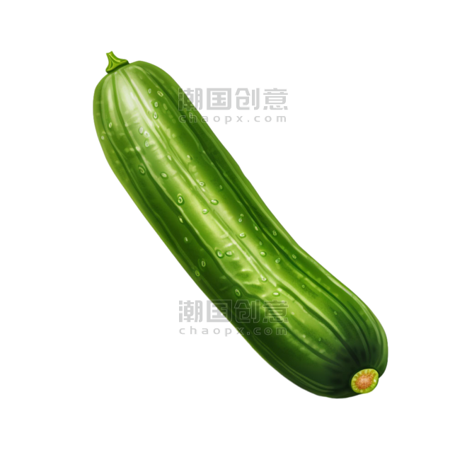 创意特色新鲜蔬菜元素黄瓜农作物免抠图案