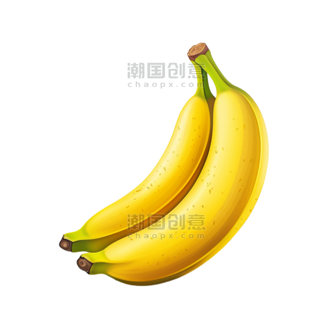 创意果实水果新鲜香蕉元素免抠图案