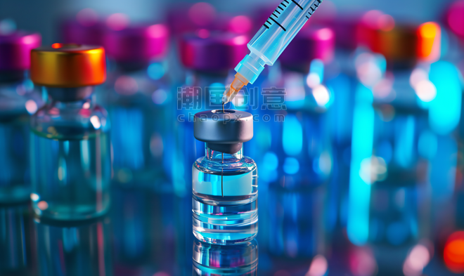 创意医疗疫苗接种针筒打针注射药瓶疫苗