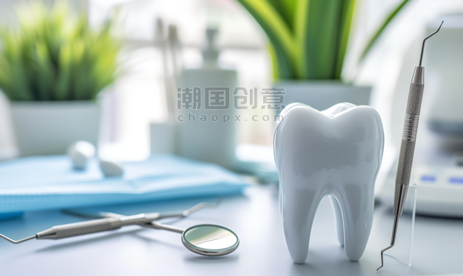 创意看牙牙齿医疗健康疾病牙科
