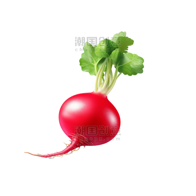 创意特色蔬菜农作物红色萝卜元素免抠图案