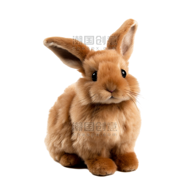 创意动物摄影宠物矢量可爱兔子元素免抠图案