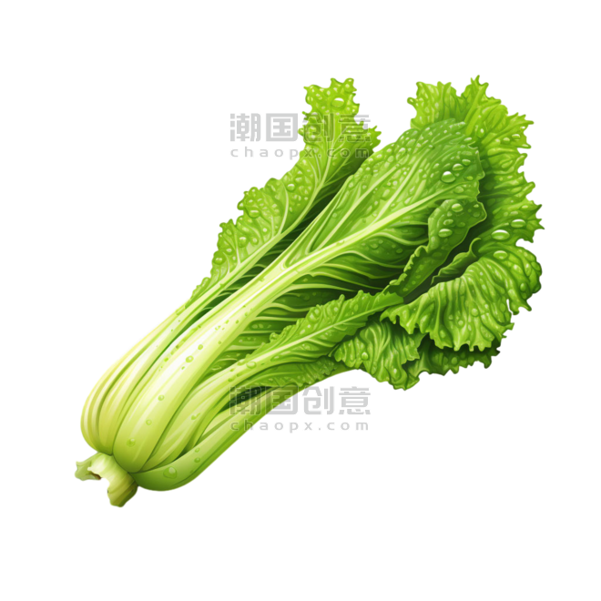 农作物生菜青菜新鲜蔬菜元素免抠图案