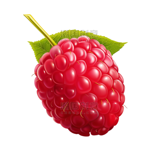树莓浆果水果元素免抠图案
