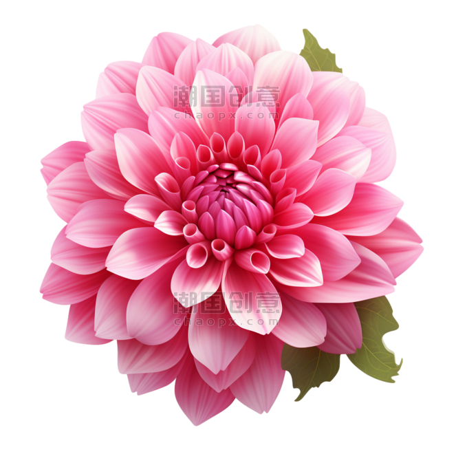 创意绘画粉色小花花朵植物万寿菊元素免抠图案