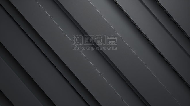 创意黑色灰色质感纹理几何斜杠机械风工业风背景
