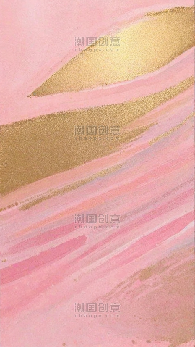 创意女神节妇女节鎏金粉色粉金抽象质感背景