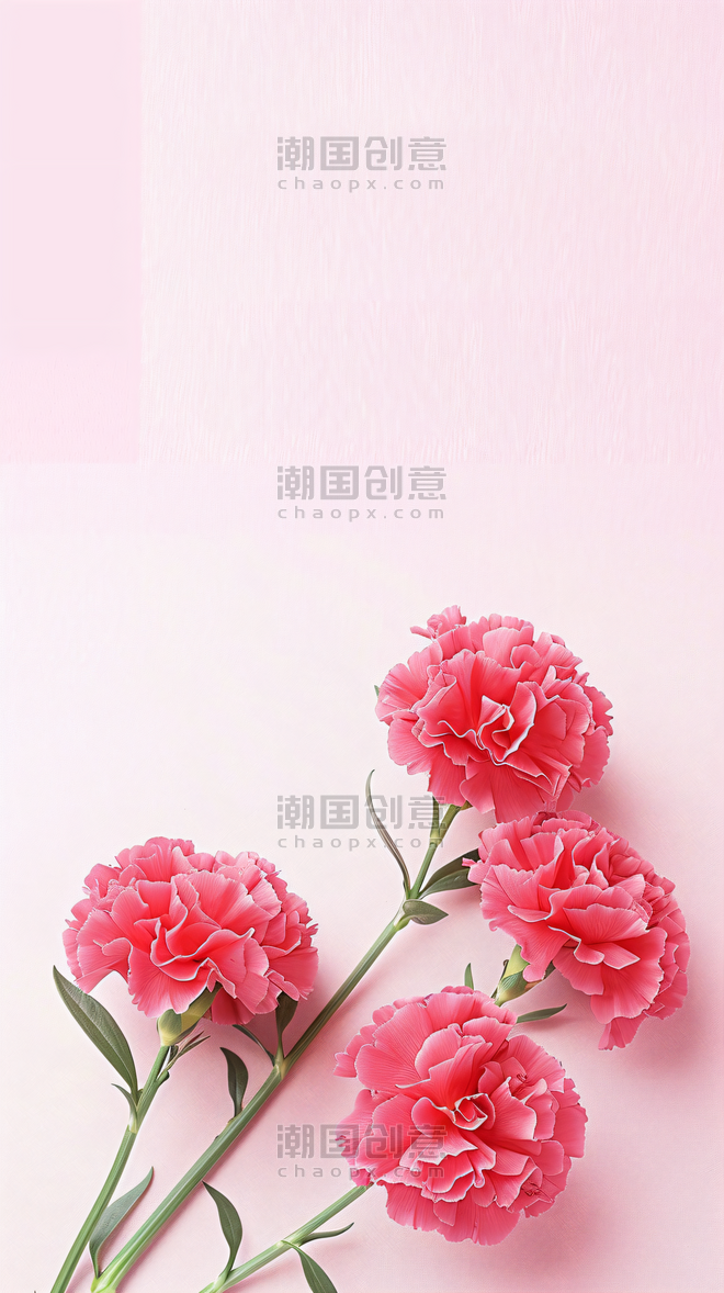 母亲节康乃馨创意鲜花主题礼物背景24