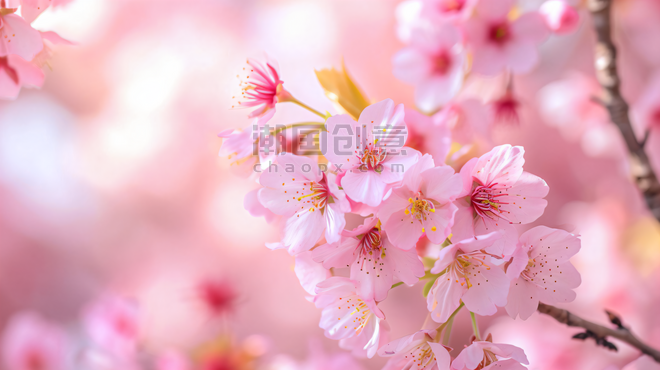 创意春天植物花卉美丽的樱花园摄影11