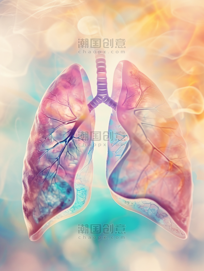 创意多彩呼吸内科医疗健康肺部