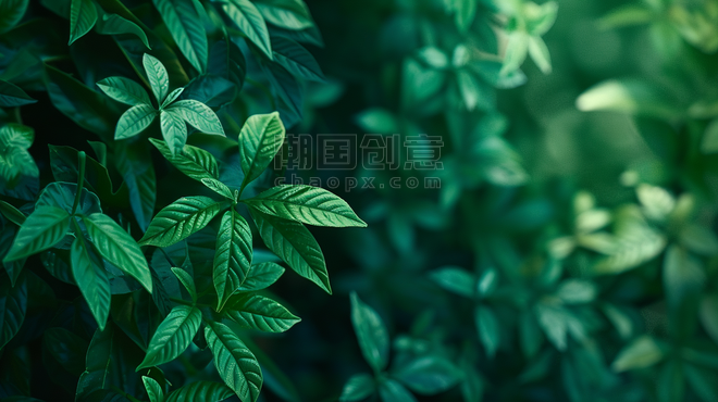 创意绿色植物装饰春天夏天纹理背景7