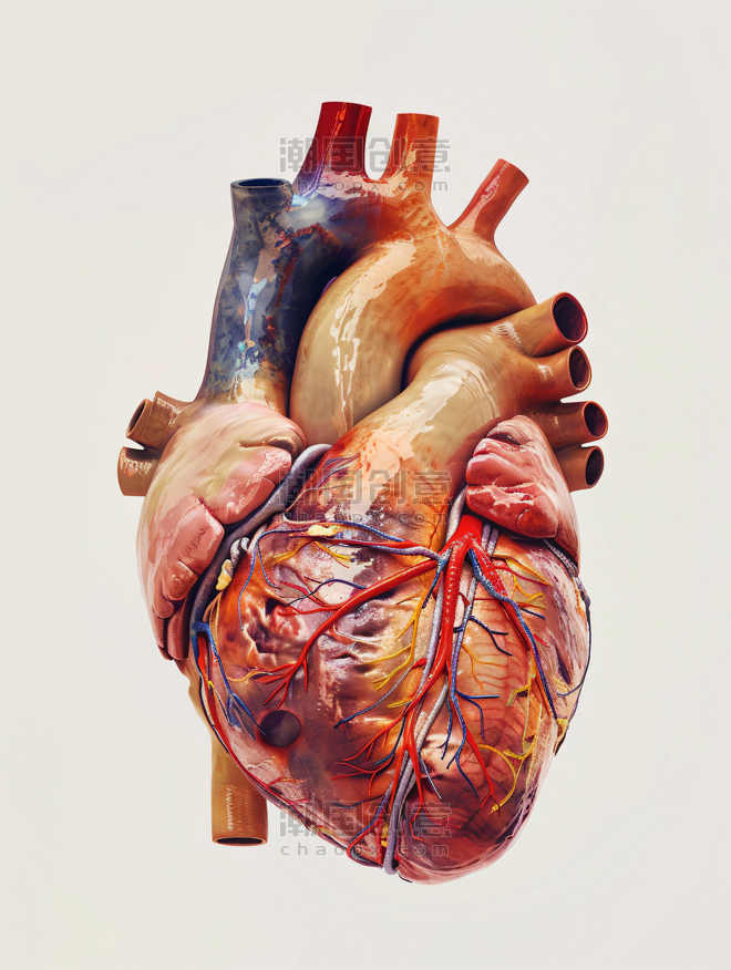 创意心脏剖视图医疗健康心血管疾病