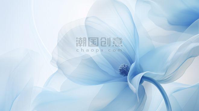大气企业科技商务美业蓝色柔软的花瓣纹理背景