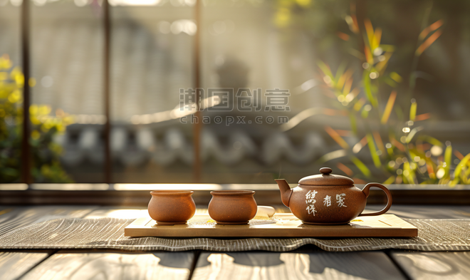 创意中式茶壶茶道中国风简约优雅照片