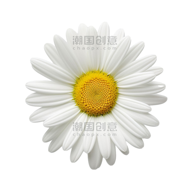 创意春天植物花朵白色小雏菊小巧雏菊元素免抠图案