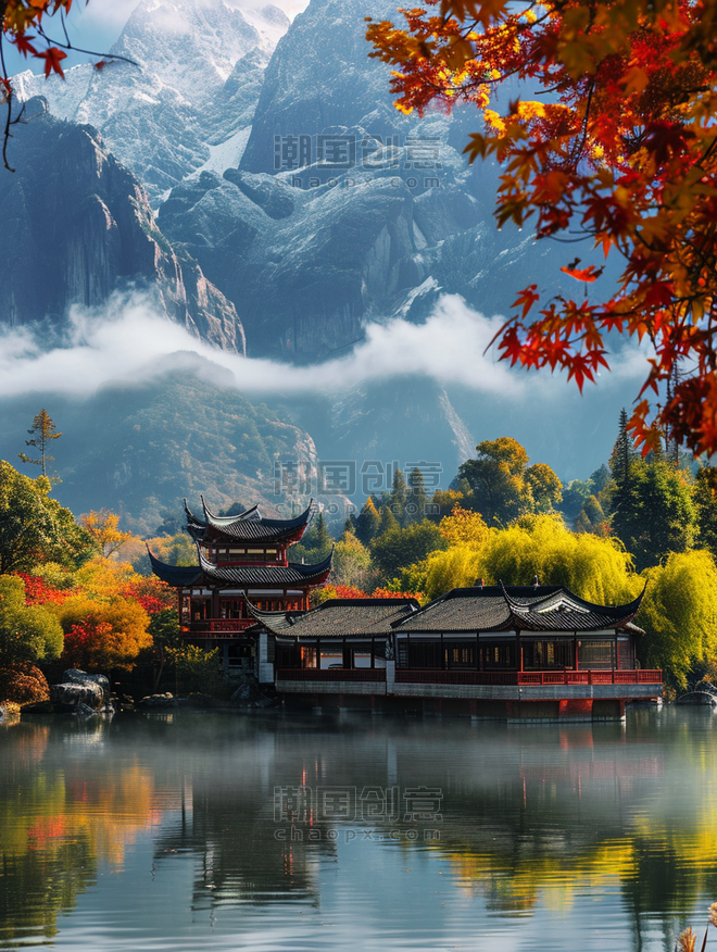 创意中国优雅美丽桂林丽江美丽的风景