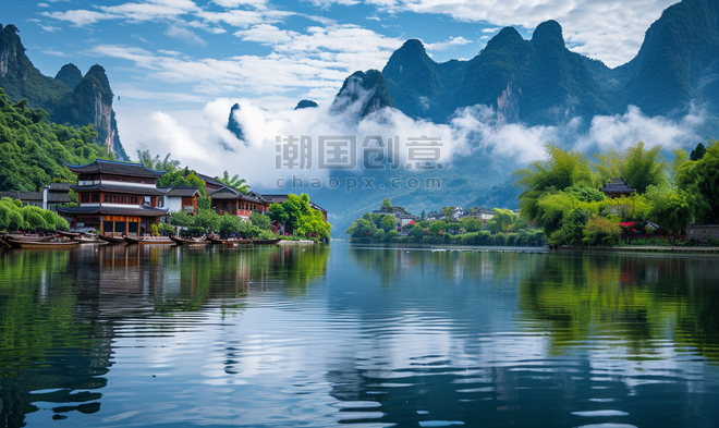 中国优雅美丽风景桂林丽江美丽的风景