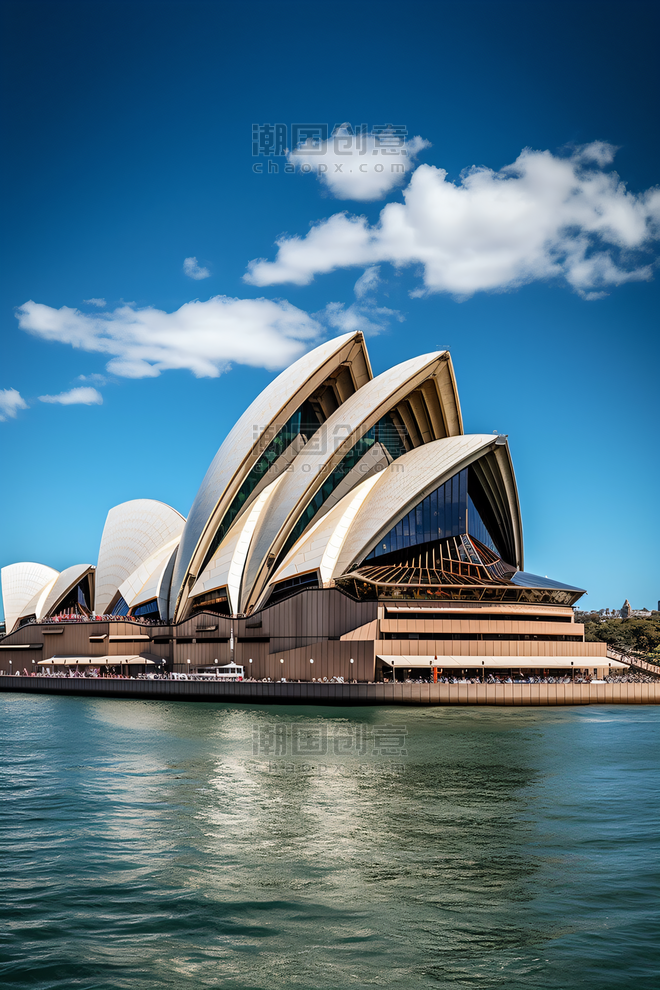 创意澳大利亚悉尼歌剧院风景城市地标建筑摄影图