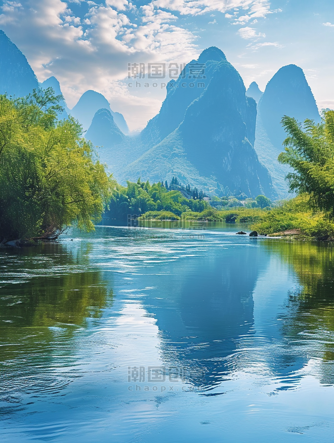 中国优雅美丽桂林丽江美丽的风景