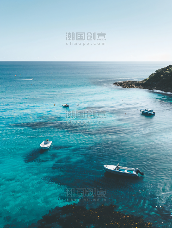 大海夏天旅游度假村澳洲渐变色海湾度假圣地摄影图