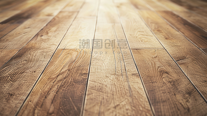 创意房间的木地板自然气息背景图