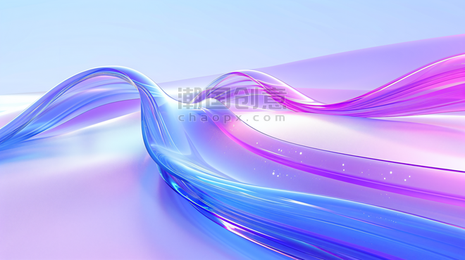创意抽象创意线条紫色大气企业宣传商务流体玻璃背景31