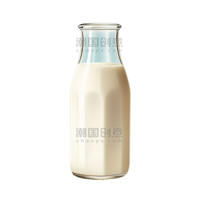创意牛奶玻璃瓶乳制品乳业奶制品鲜奶
