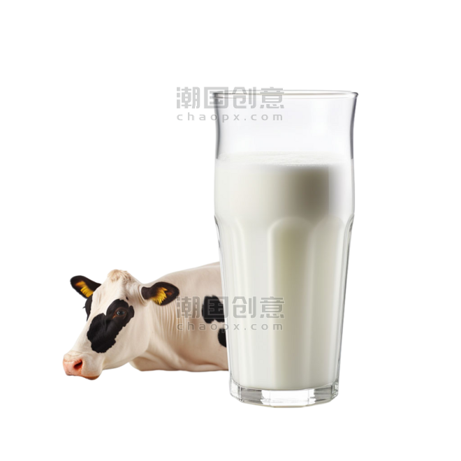 创意矢量牛奶牧场元素乳制品乳业奶制品鲜奶立体免抠图案