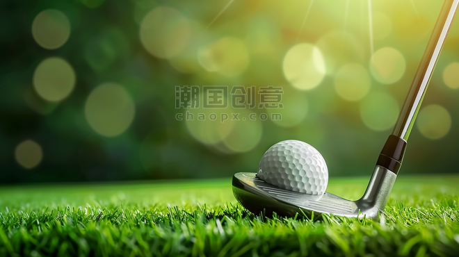 创意奥运会高尔夫运动高尔夫比赛高尔夫球体育运动背景