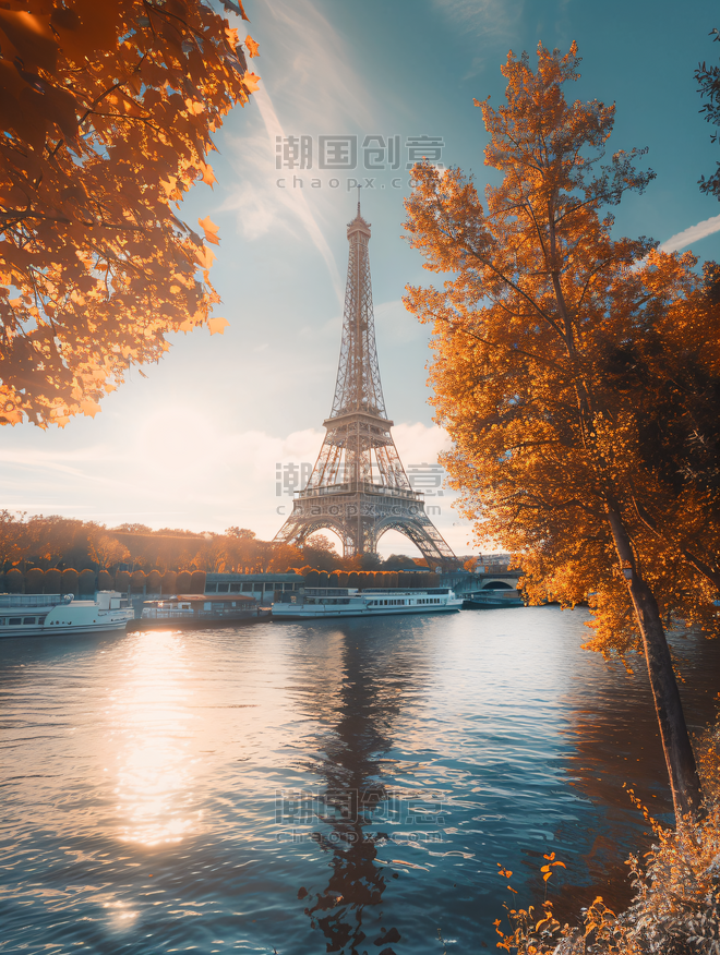 创意法国巴黎埃菲尔铁塔
